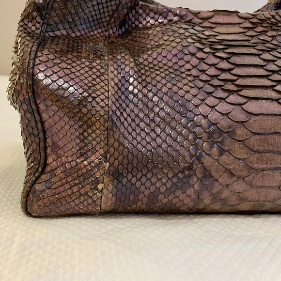 Devi Kroell Metallic Python Hobo Bag - Picture 8 of 10